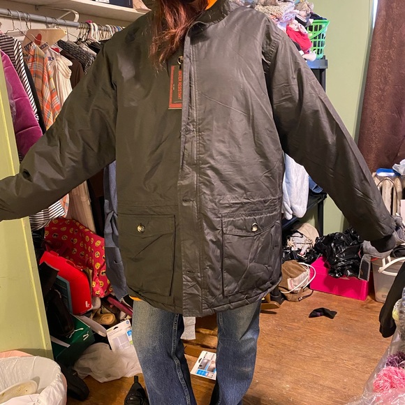 Mens Xl parka Maximos USA by R&B extra zippers on coat water resistant - Picture 2 of 3